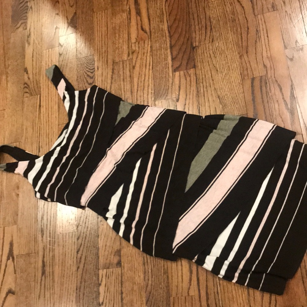 Stretch layer tank dress.